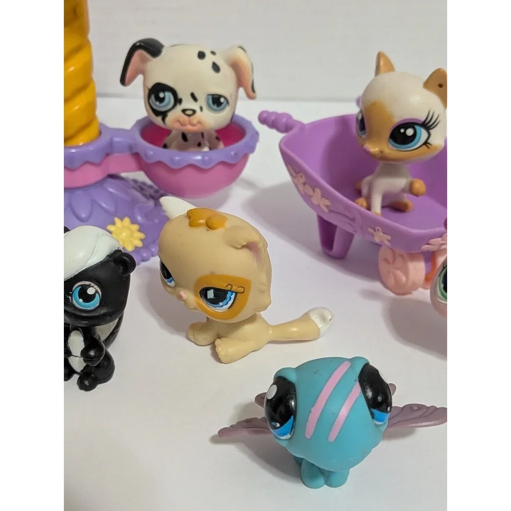 Littlest Pet Shop Lot Pets & Accessories Cats Dogs Bird Bugs Some Y2k  13 Lps